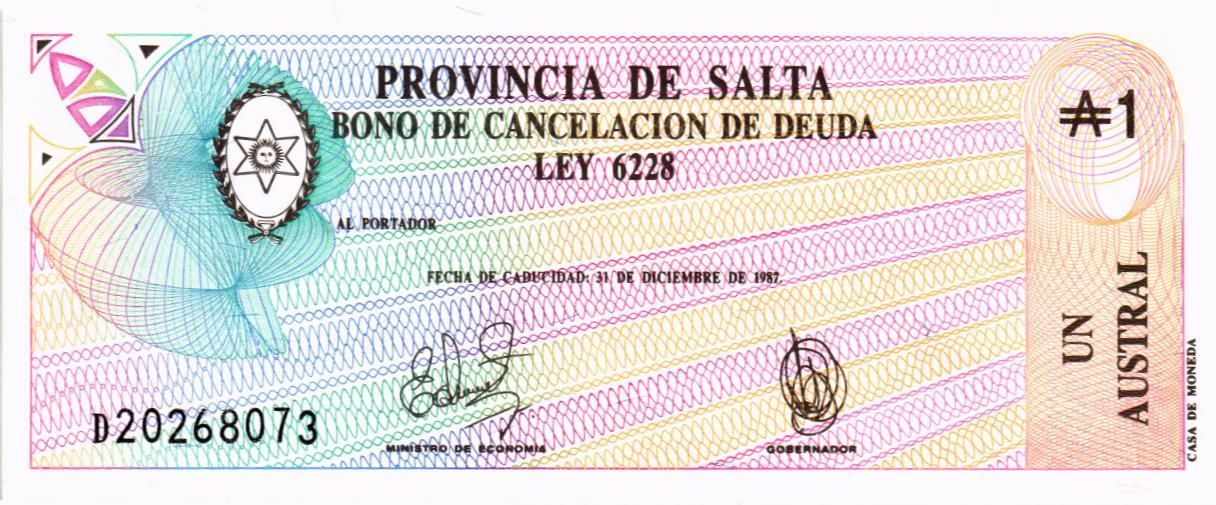АРГЕНТИНА 1 АУСТРАЛ 1