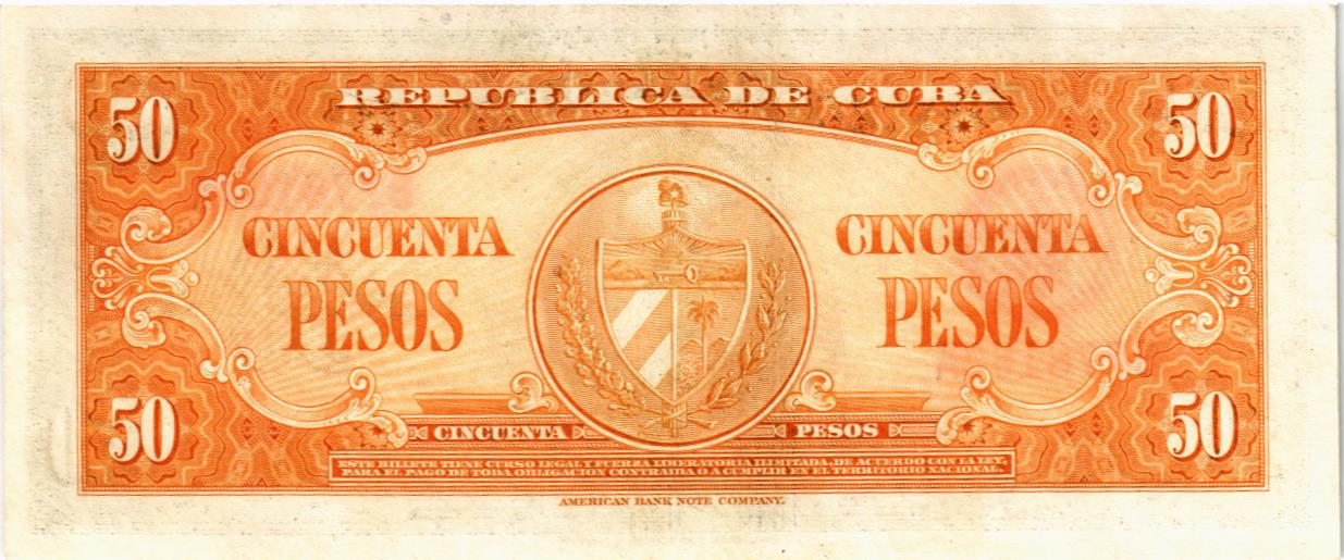 КУБА 50 ПЕСО 2