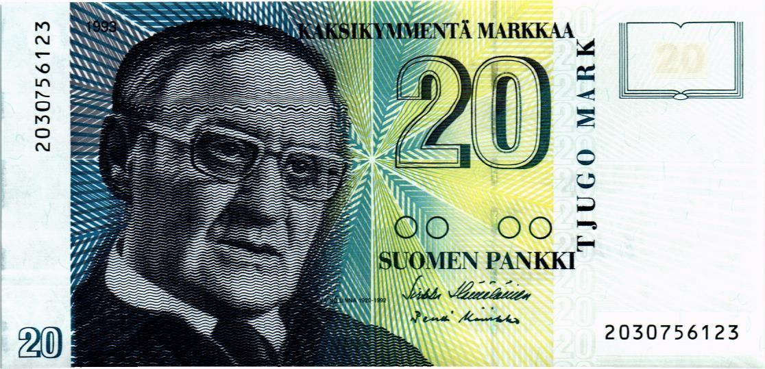 ФИНЛЯНДИЯ 20 МАРОК 1