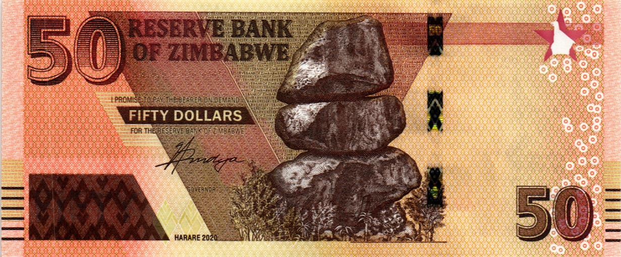 ЗИМБАБВЕ 50 ДОЛЛАРОВ 1