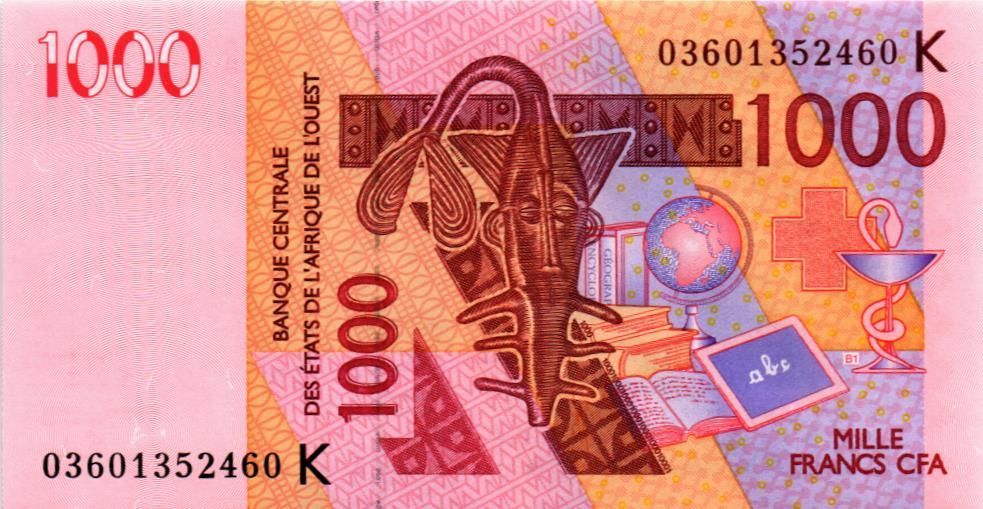 WAS - СЕНЕГАЛ 1000 ФРАНКОВ (K) 1